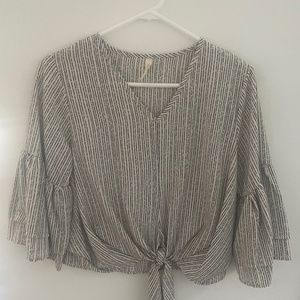 black and white blouse